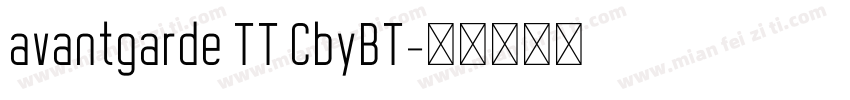 avantgarde TT CbyBT字体转换